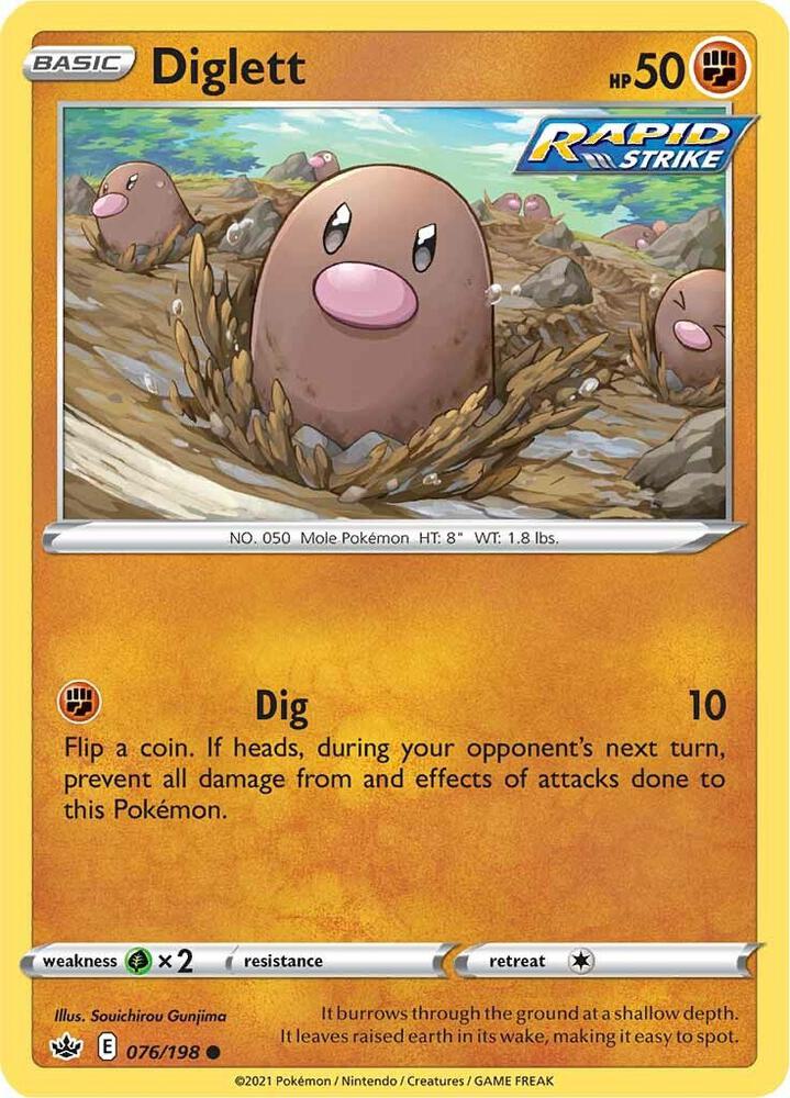 Diglett - SWSH06: Chilling Reign