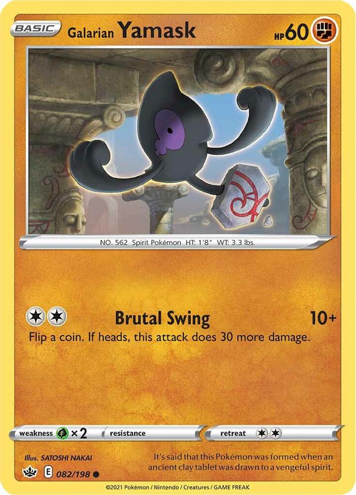 Galarian Yamask - SWSH06: Chilling Reign