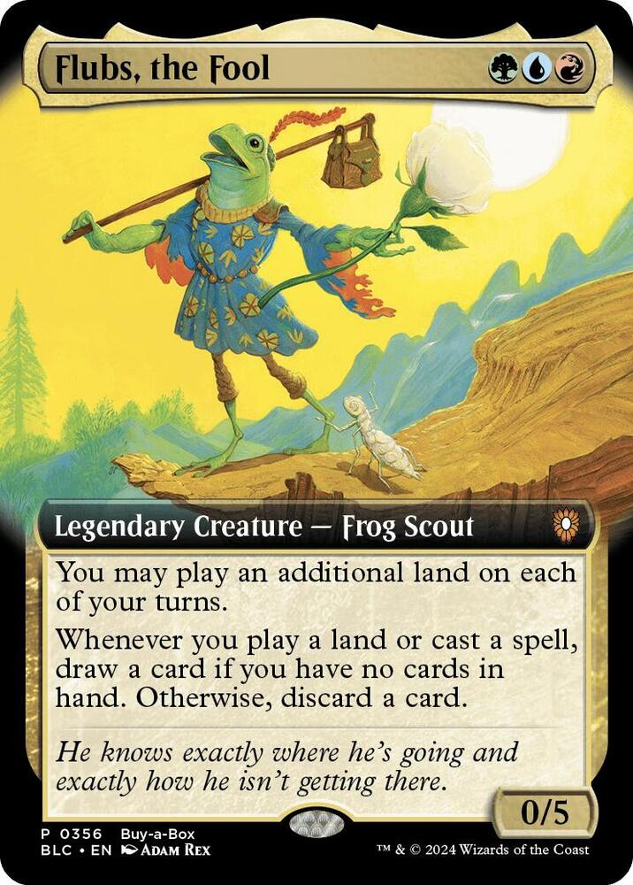 Flubs, the Fool (Extended Art) - Buy-A-Box Promos
