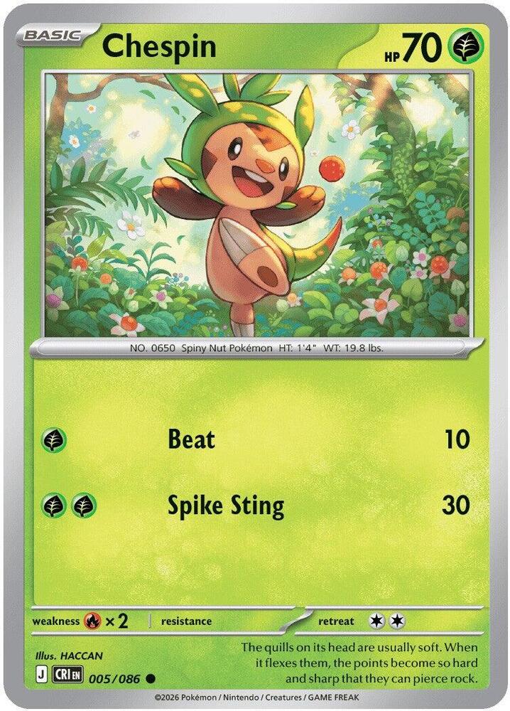 Chespin - 005/086 - ME04: Chaos Rising
