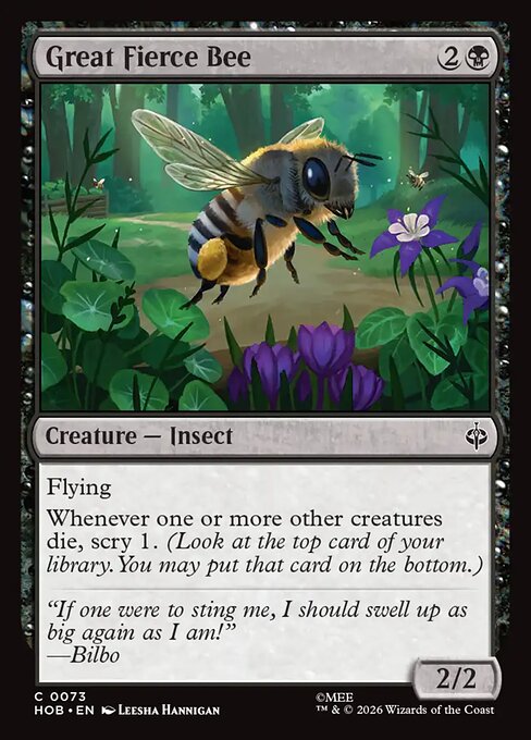 Great Fierce Bee (HOB #73)
