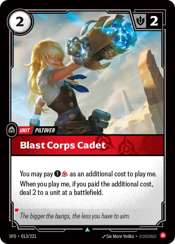 Blast Corps Cadet - Spiritforged