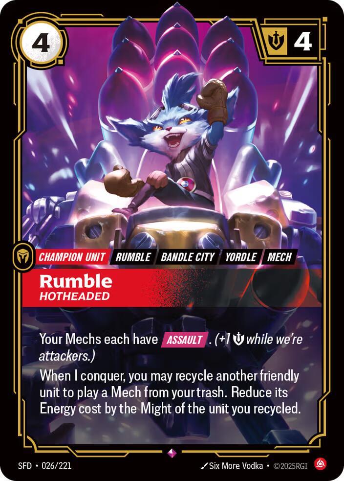 Rumble - Hotheaded - Spiritforged