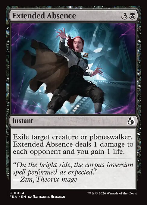 Extended Absence (FRA #54)