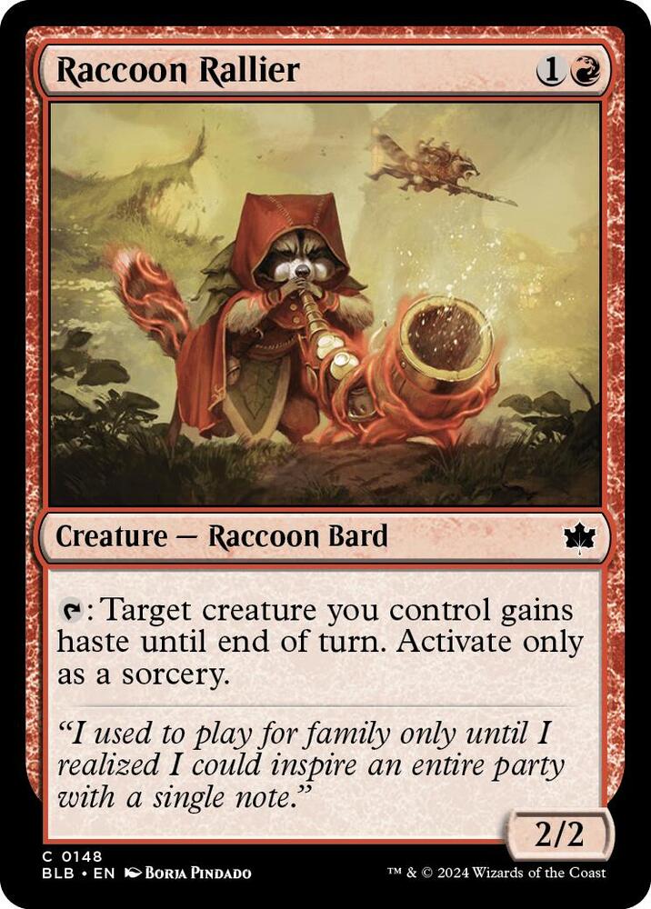 Raccoon Rallier - Bloomburrow