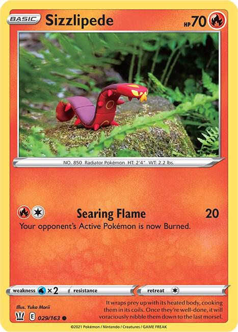 Sizzlipede - SWSH05: Battle Styles