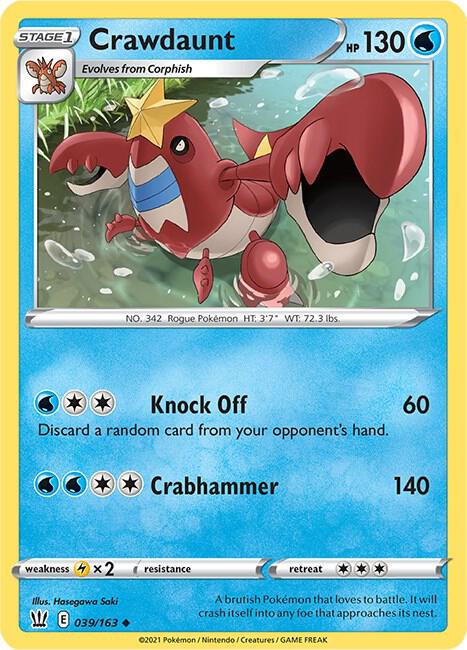 Crawdaunt - SWSH05: Battle Styles