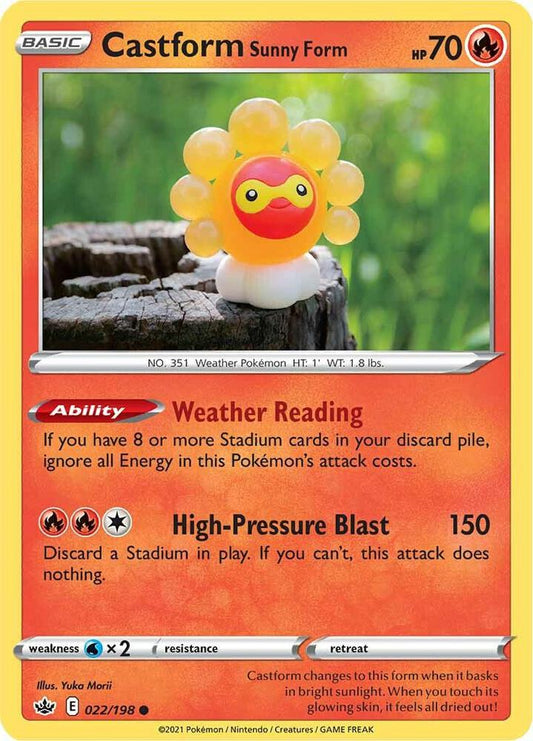 Castform Sunny Form - SWSH06: Chilling Reign