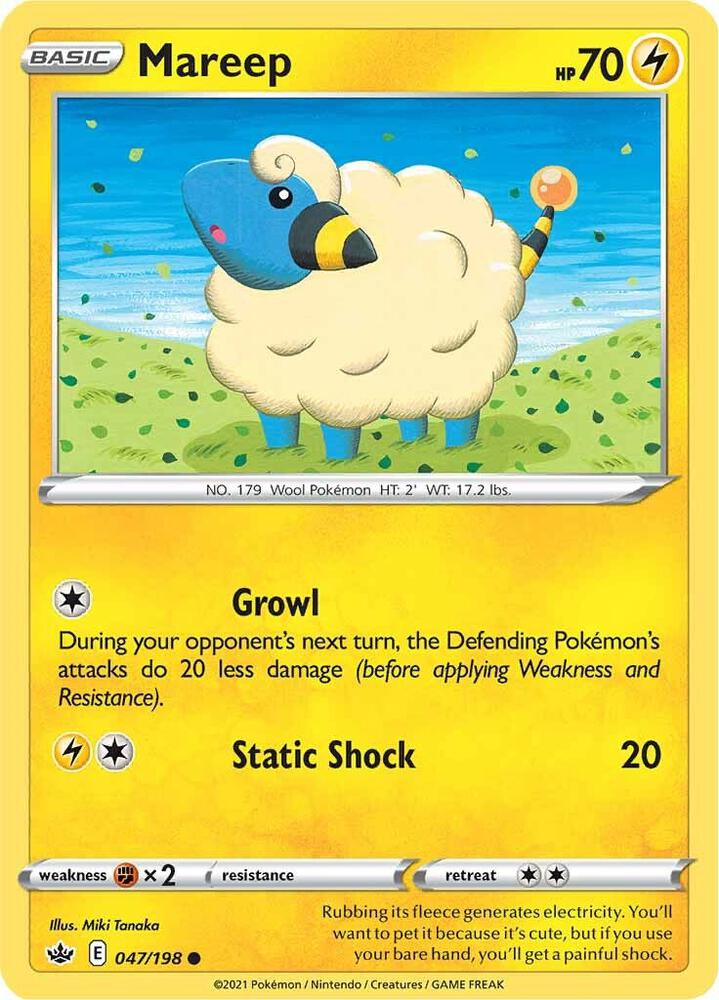 Mareep - SWSH06: Chilling Reign