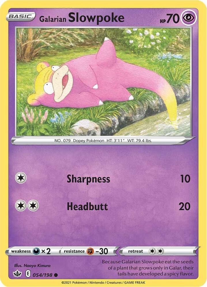 Galarian Slowpoke - SWSH06: Chilling Reign