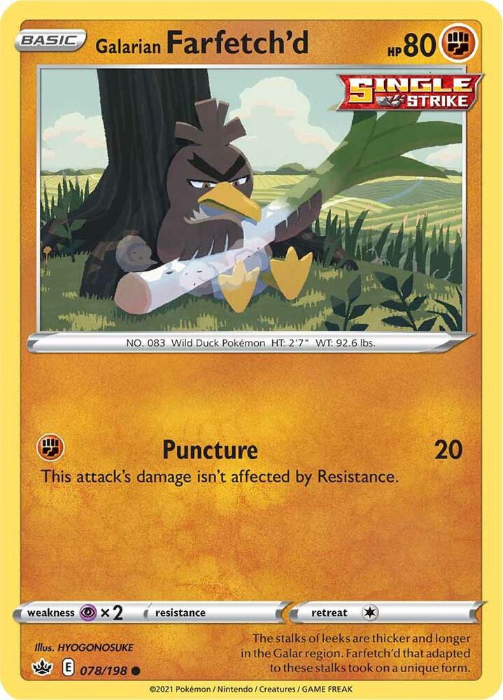 Galarian Farfetch'd - SWSH06: Chilling Reign