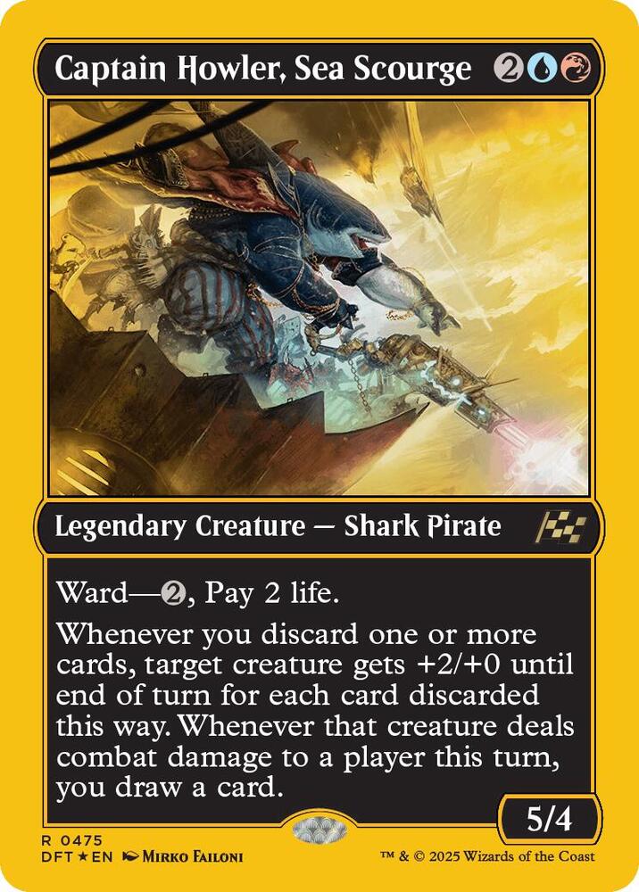 Captain Howler, Sea Scourge (First-Place Foil) - Aetherdrift