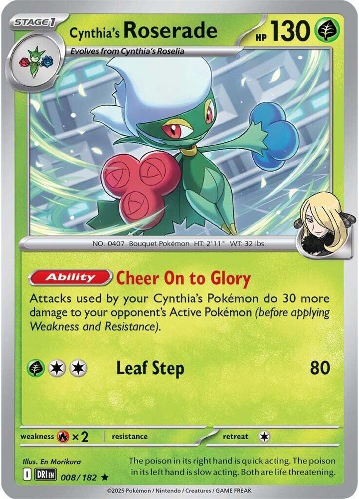 Cynthia's Roserade - SV10: Destined Rivals