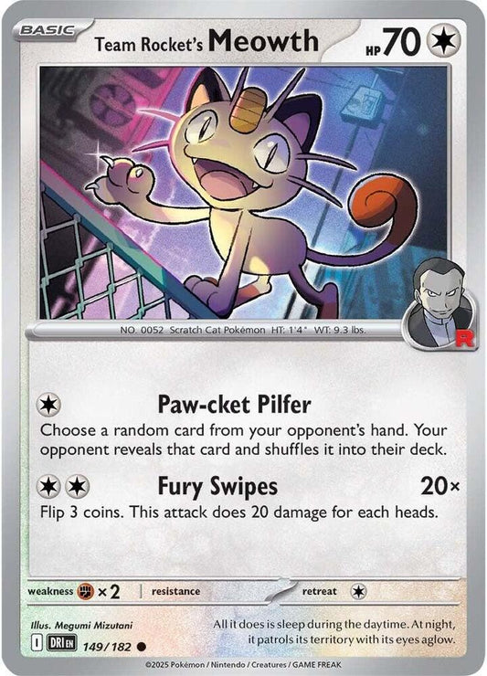 Team Rocket's Meowth - SV10: Destined Rivals