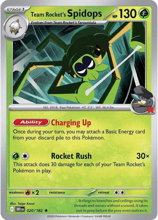 Team Rocket's Spidops - 020/182 - SV10: Destined Rivals