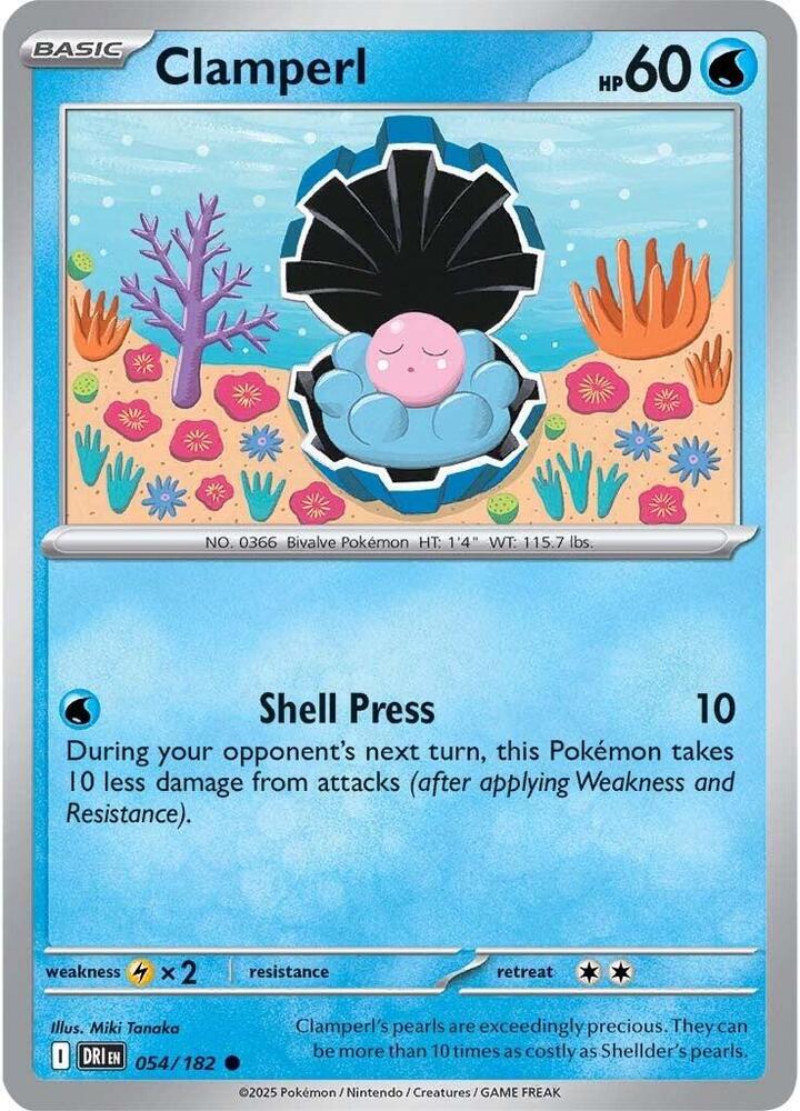 Clamperl - 054/182 - SV10: Destined Rivals