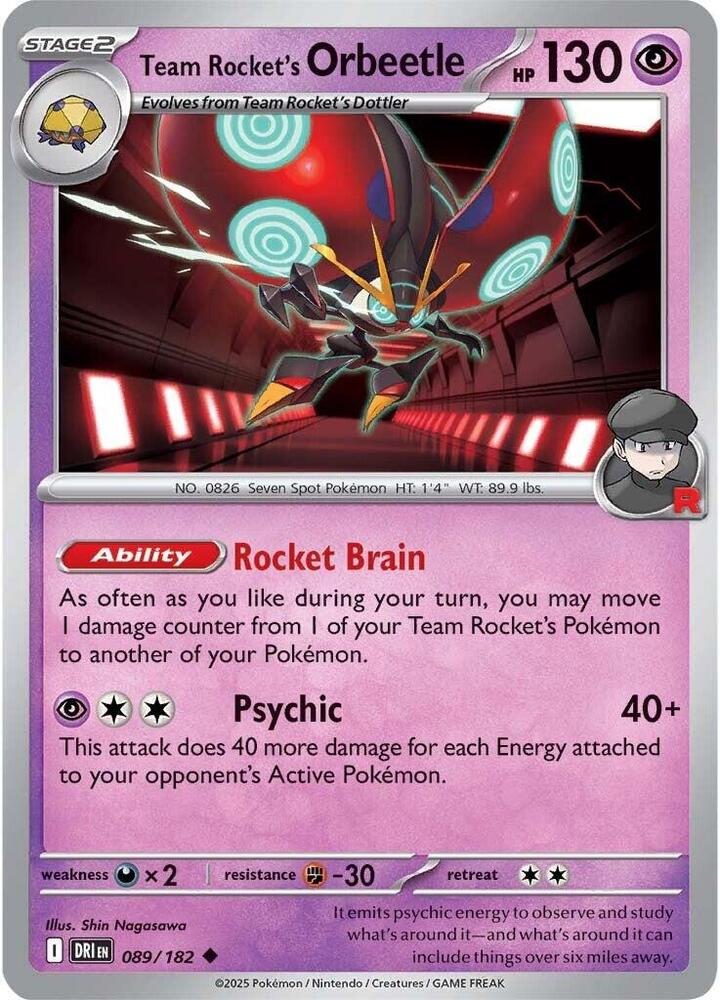 Team Rocket's Orbeetle - SV10: Destined Rivals