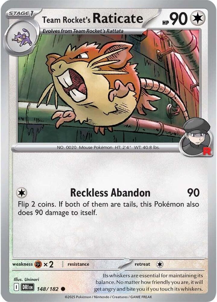 Team Rocket's Raticate - SV10: Destined Rivals