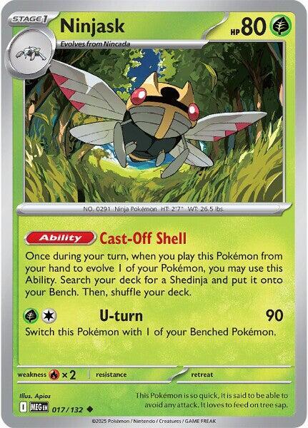 Ninjask - 017/132 - ME01: Mega Evolution