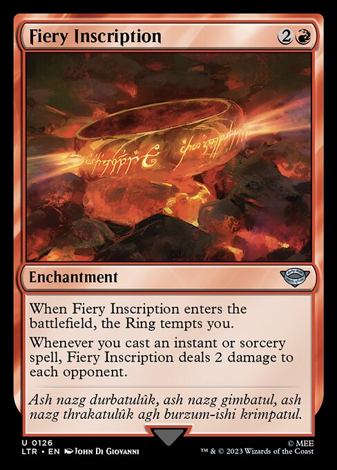 Fiery Inscription (LTR #126)