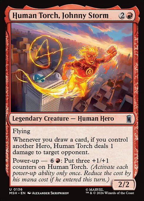 Human Torch, Johnny Storm (MSH #136)