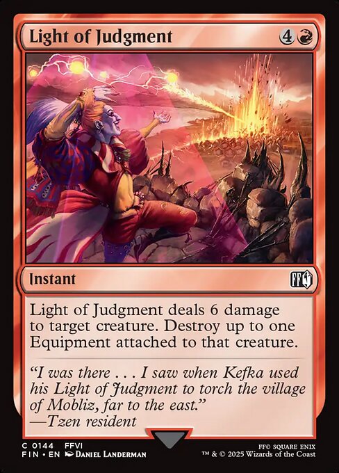 Light of Judgment (FIN #144)