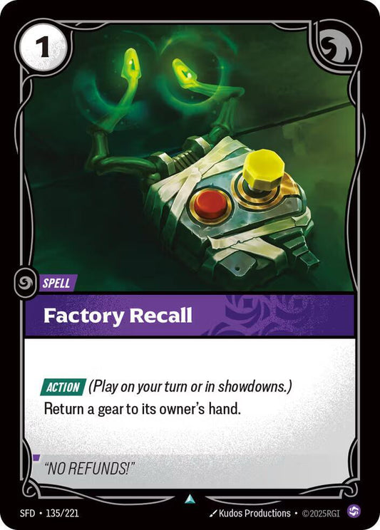 Factory Recall - Spiritforged