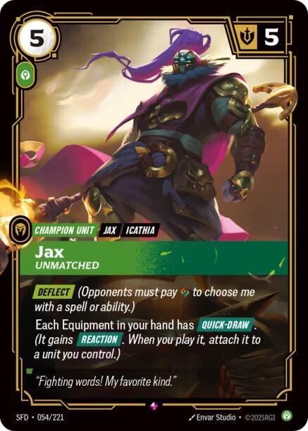 Jax - Unmatched - Spiritforged