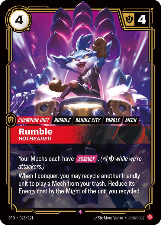 Rumble - Hotheaded - Spiritforged