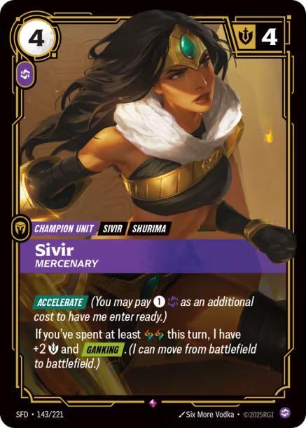Sivir - Mercenary - Spiritforged