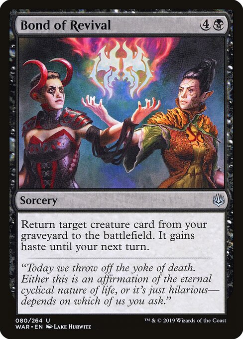 Bond of Revival (WAR #80)