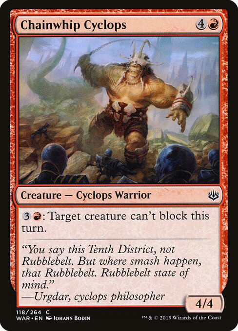 Chainwhip Cyclops (WAR #118)