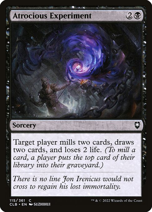 Atrocious Experiment (CLB #115)