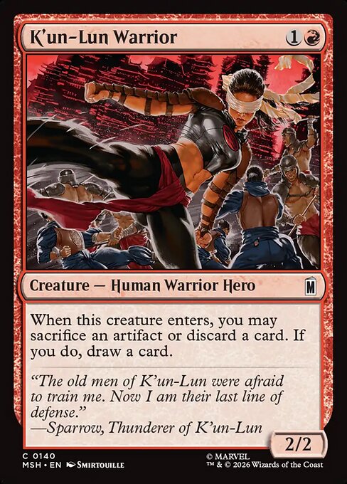 K'un-Lun Warrior (MSH #140)